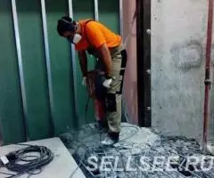 Демонтаж отбойным молотком. Отверстия - 3