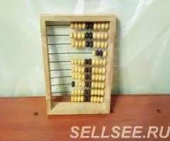 Счеты деревянные, малые. СССР. - 2