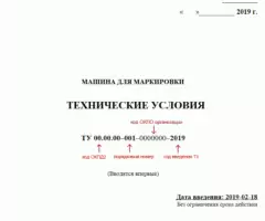 Разработка и регистрация Технических условий