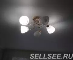 Люстра пяти рожковая с большими плафонами - 2