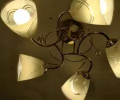 Люстра пяти рожковая с большими плафонами - 4