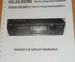 JVC Victor AX-R97 603, AKAI CD-69 79- инструкции в переплете