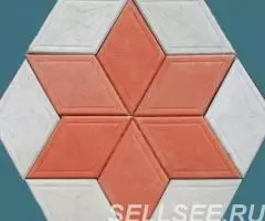 Брусчатка тротуарная Ромб роза ветров - 2