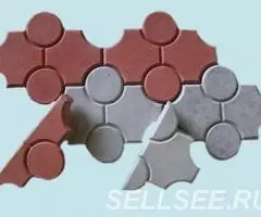 Брусчатка тротуарная Клевер штамп - 2