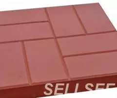 Тротуарная плитка 8 кирпичей Шагрень 400х400х50 - 2