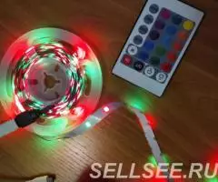 Светодиодная лента разноцветная rgb 5метров - 4