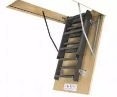 Металлическая чердачная лестница. - 3