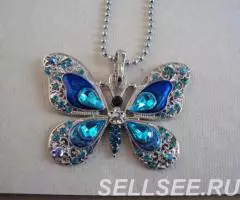 Ожерелье с бабочкой. - 2