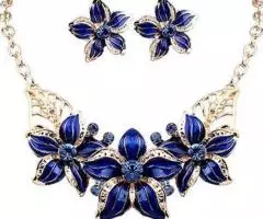 Комплект ювелирных изделий - цветок - 2