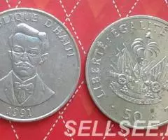 Гаити. Набор монет- 5,20,50сентимо - 4