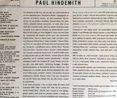 Paul Hindemith Stav me M sto LP - 2