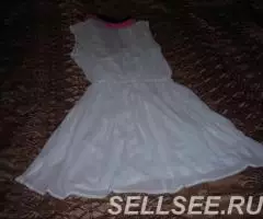 платье для девочки 12 - 14 лет, крепдышин - 2