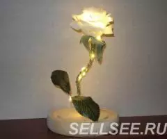 Роза с подсветкой в колбе - 4