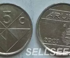 Аруба. 5 сентимо, сталь-никель, 2001,1999,2003 - 3