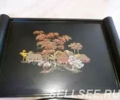 Подносы - Жостово -мет. , Вьетнам -дерево - 2