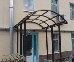 Каркас козырька под любое покрытие. . - 6