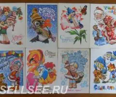 советские новогодние худ. Четвериков 70х- 80х годов - 2