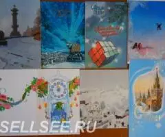 советские новогодние открытки, чистые - 2