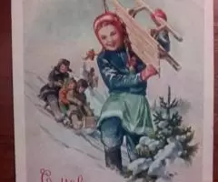 Открытка С Новым годом 1954 - 2