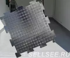 Армированная резиновая плитка для промышленного пола - 3