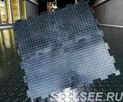 Армированная резиновая плитка для промышленного пола - 4