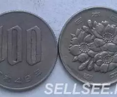 Япония. Цветок Сакуры - 100 иен, никель, ... - 3