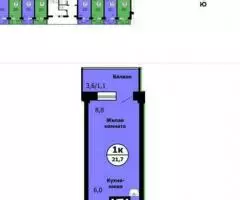 Продаю 1-комн квартиру, 22 кв м - 8