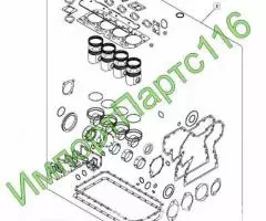 Запчасти для двигателя John Deere 6068, 4045