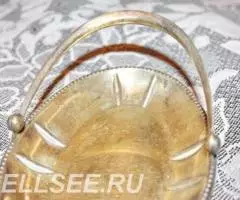 Чаша Конфетница Ленинград СССР 1936, серебро, 165г - 2