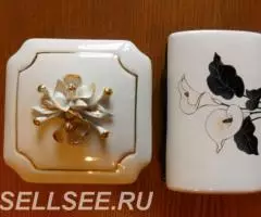 Фарфоровые винтажные шкатулки для украшений, Италия - 2