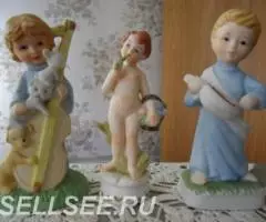 Винтажные фарфоровые статуэтки дети, Италия - 2