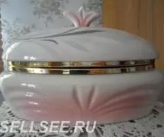 Винтажная шкатулка , фарфор , Италия - 2