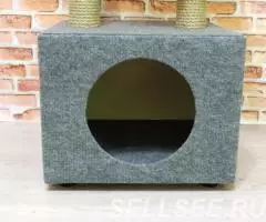 Домик для кошки с когтеточками - 4