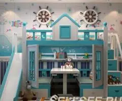 Детски кровать беседка, замок, чердак - 4