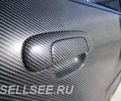 Чёрный карбон 3д автовинил - 2
