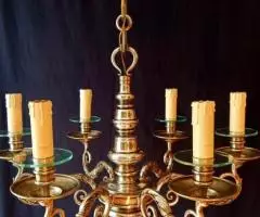 Итальянская бронзовая Люстра - 2