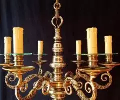 Итальянская бронзовая Люстра - 3