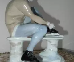 Фарфоровая статуэтка Конькобежец, ЛФЗ - 4