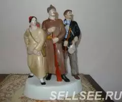 Фарфоровая статуэтка Готов к обороне , ЛФЗ - 2