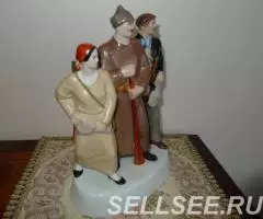 Фарфоровая статуэтка Готов к обороне , ЛФЗ - 3