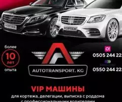 Vip машины для кортежа, делегации, выписка с роддома