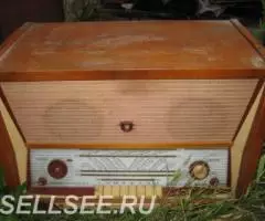 Катушечная винтажная ламповая магнитола, Вайва, СССР. - 2