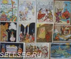 советские открытки 1950х и 60х годов, сказки, детская тема - 2