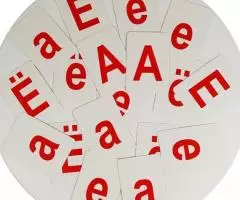 Азбука магнитная подвижная 412 карточек, новый набор для - 2