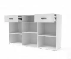 МС Соло Комод Белый Белый глянец-Венге - 2