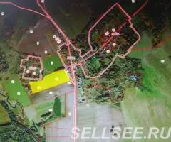 Колокарево. Участок 7,4 Га. Жил дер. Асфальт подъезд. .. . - 3