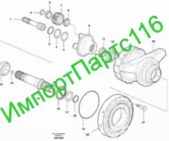 Запчасти на мост ZF JCB 426ZX , 436Z, Volvo G930 G940