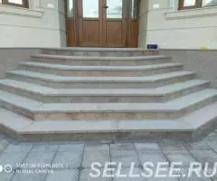 Установка сары-таш, травертин, мрамор, гранит, балясина, ... - 3