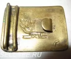 Пряжка старинная медная иностранная в хорошем состоянии. - 2