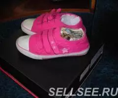 полукеды кеды розовые на липучках, р 35 - 2
